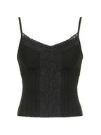 Lace stitching V Neck Cami Top