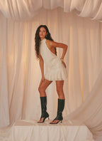 Willow Knit Mini Dress - Cream