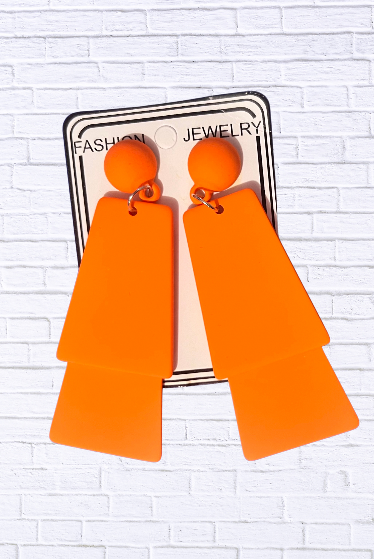 Untitled Bold Geometric Drop Earrings _ Statement Fashion Jewelry