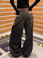 Gradient Leopard Print Boyfriend Jeans