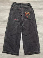 Hip Hop Trendy Brand Print Boyfriend Jeans