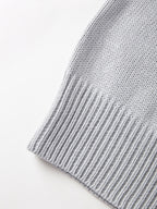 Solid High Neck Loose Sweater
