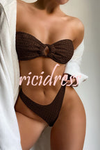 | Bandeau Bikini with Ring Neckline