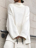 Solid Color Oversized Sweaters
