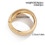 Fashion Metallic Gloss Water Drops Hug Opening Bracelet