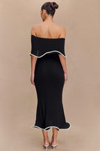 Ruffle Hem Colorblock Birthday Dress