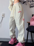 Contrast Color Print Baggy Hip Pop Jazz Sweatpants
