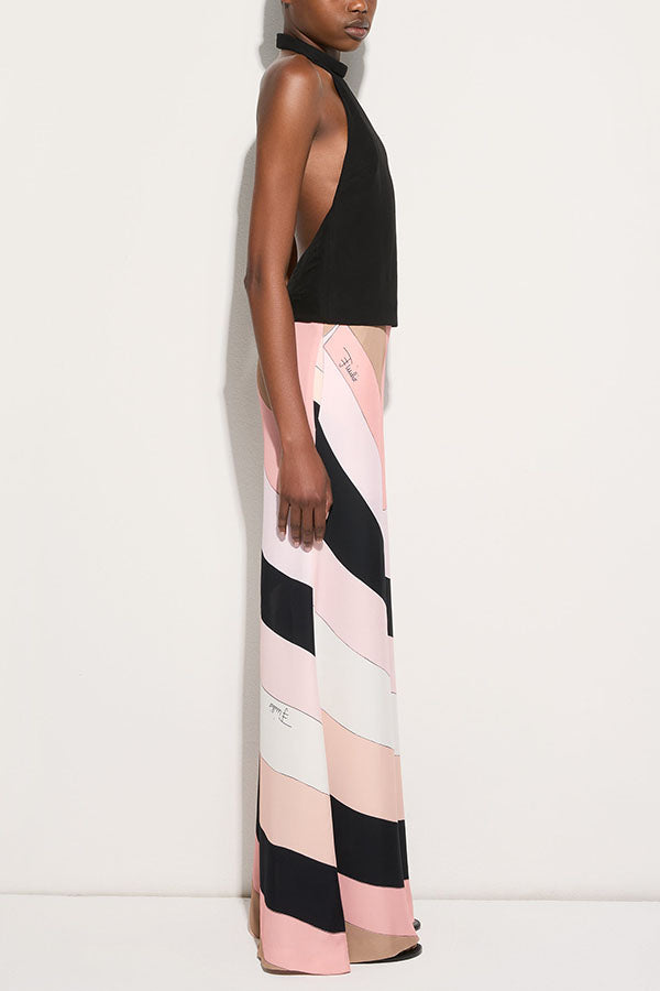 Unique Printed Sexy Backless Casual Wide Leg Jumpsuit