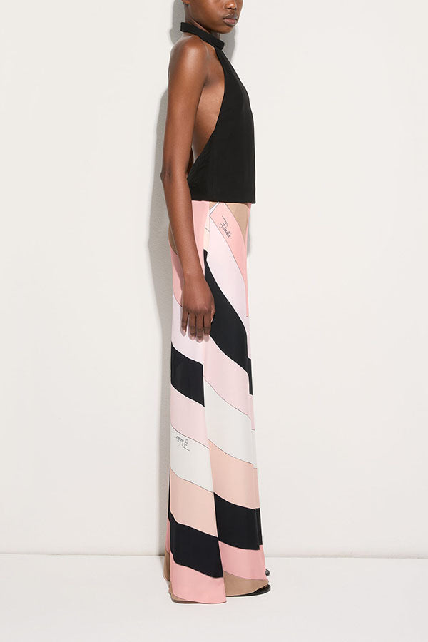 Unique Printed Sexy Backless Casual Wide Leg Jumpsuit