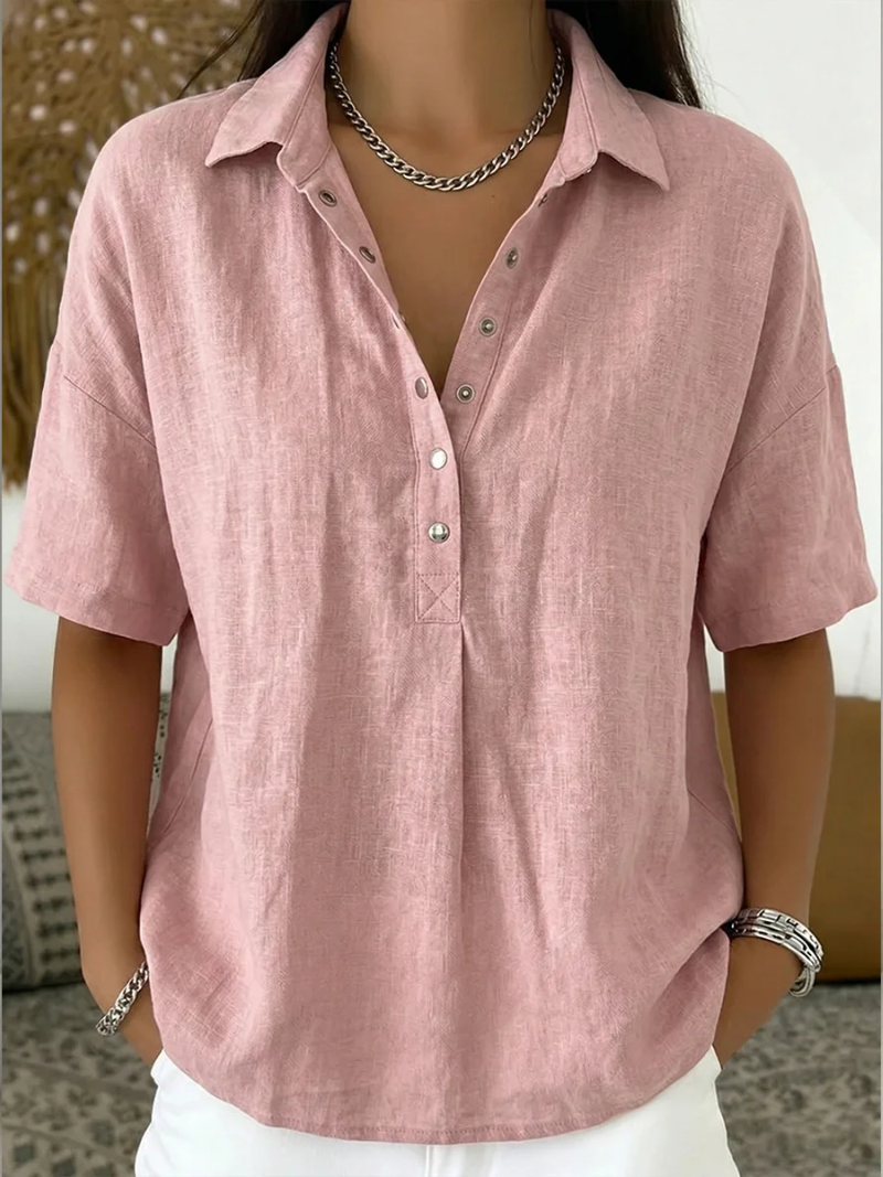 Mira | Collared Button Blouse