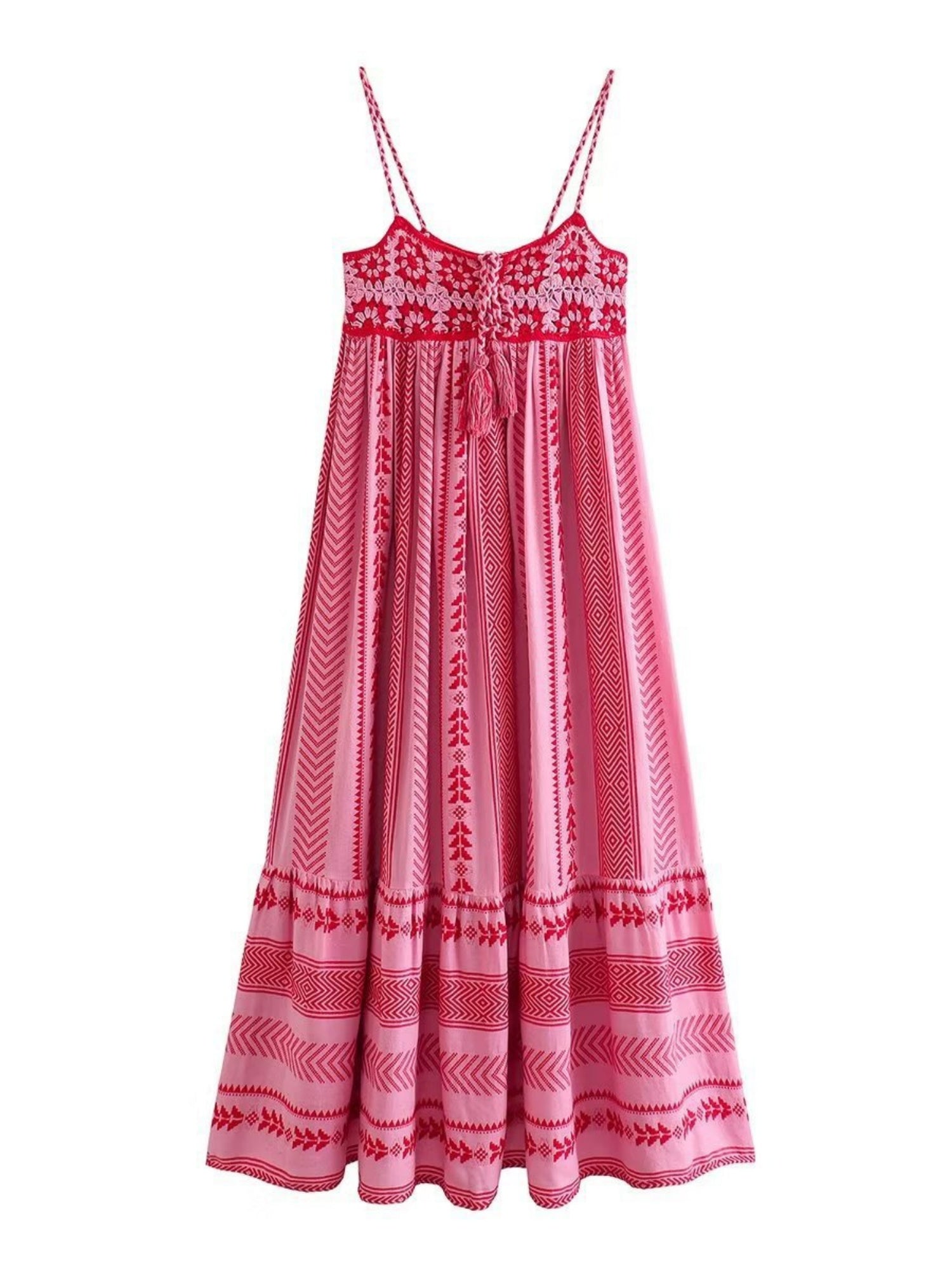 Applique Crochet Splicing Camisoles Maxi Dresses