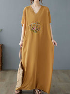Whisper In Sky Kaftan Dress