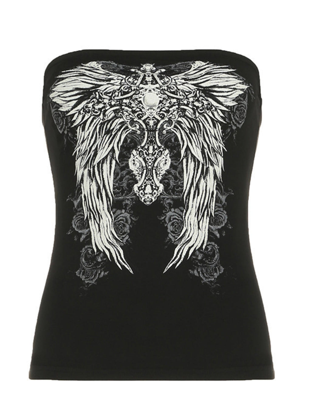 Wing Print Strapless