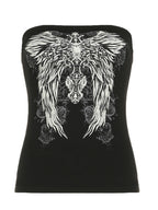 Wing Print Strapless