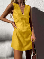 Zinnia Timeless Sleeveless Mini Dress for Women Statement Occasion Edit