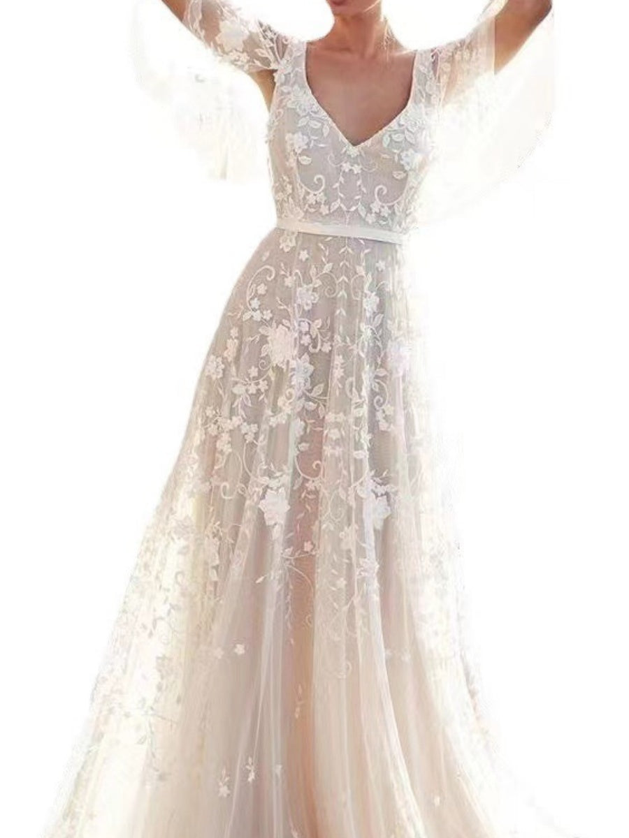 Wedding Dress Applique Formal Dress Maxi Dresses