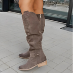 | Suede Knee Boots