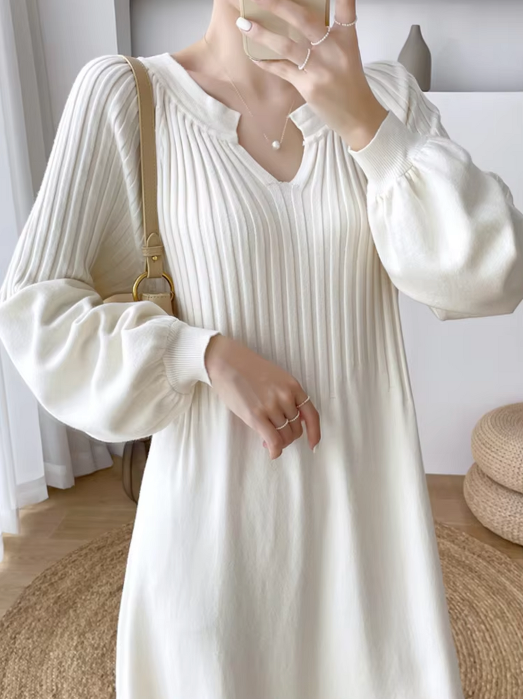 Leticia Statement Loose Knit Maxi Dress for Women Evening Wear Edit