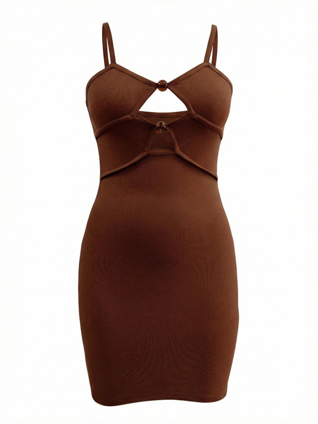Hollow Out Slim Fit Hip Body Spaghetti Strap Backless Mini&Short Dresses