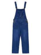 Washed Pocket Denim Overalls