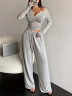 Lace Trim Slim 2-piece Sets