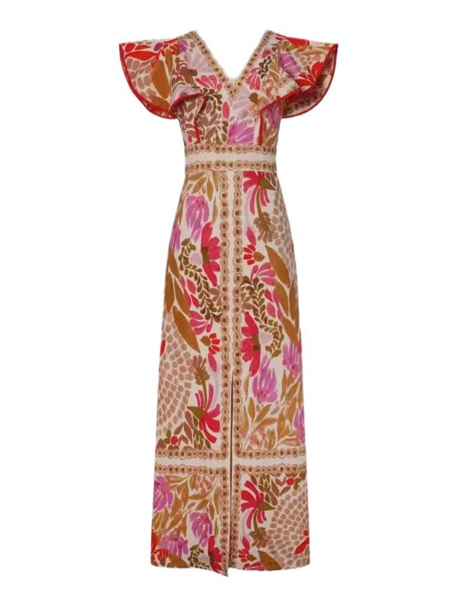 Liber Summer Women's Printed Maxi Dresses