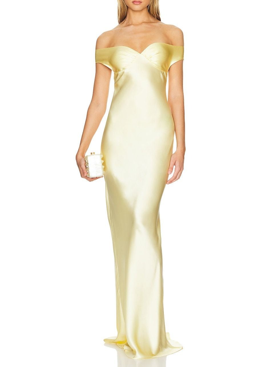 Mermaid Satin Off-shoulder Long Dress