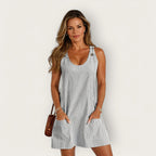 Destiny Effortless Striped Summer Dress with Pockets Premium Wardrobe Essential