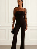Sleeveless Single-breasted Wide Leg Work Clothes Jumpsuits
