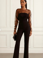 Sleeveless Single-breasted Wide Leg Work Clothes Jumpsuits