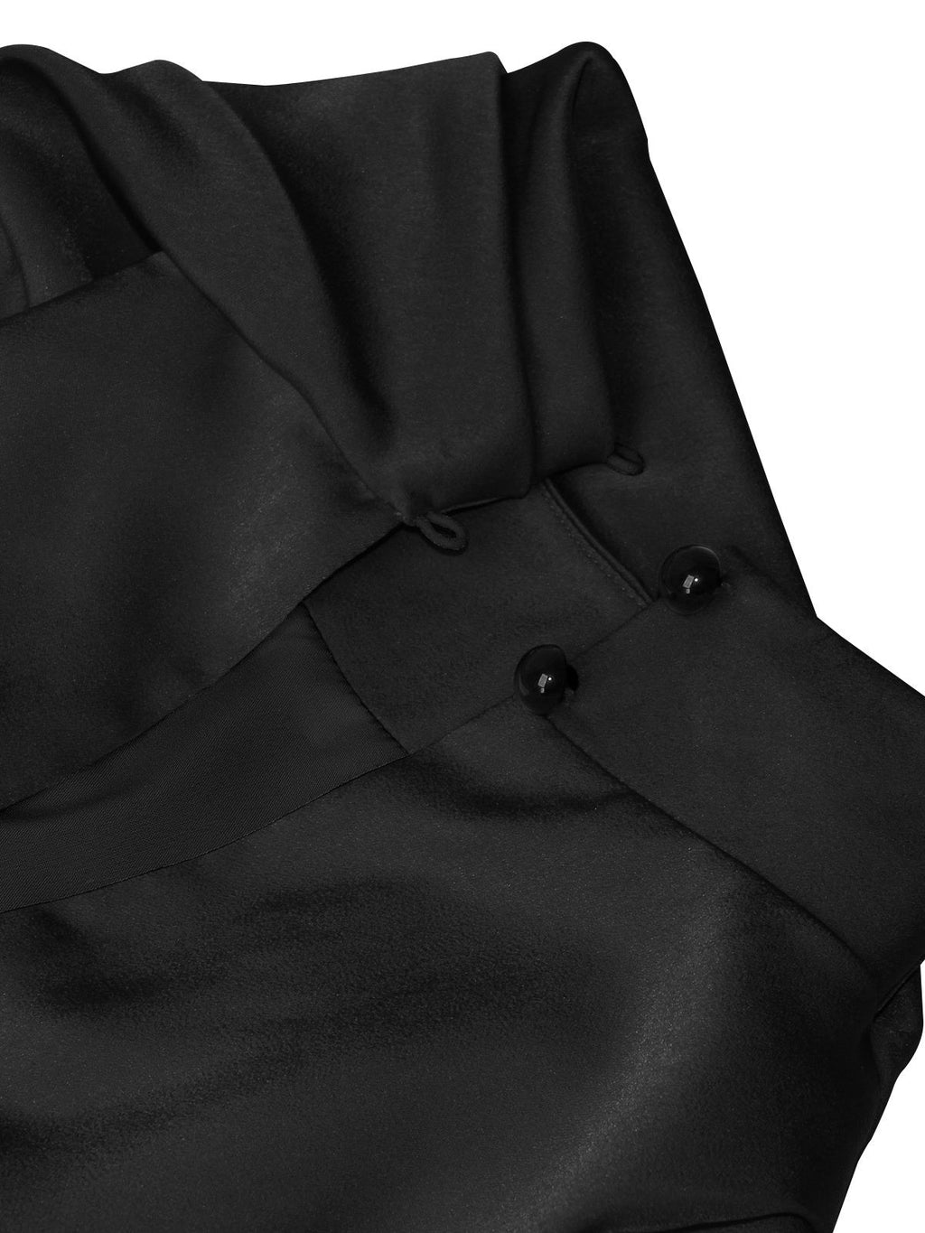 Satin Belted Sleeveless Stand Collar Tie Waist Short Dress