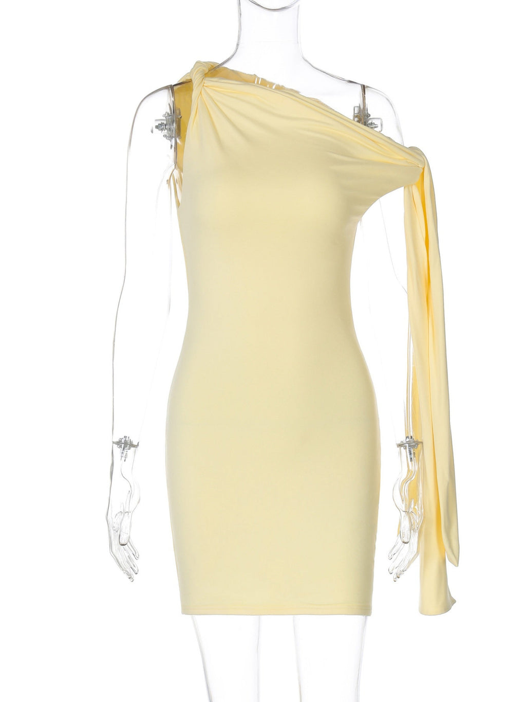 Straps Sloping Shoulders Slim Fit Hip Body Mini&Short Dresses
