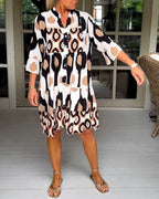 Ilona Statement Casual Dress Elevated Occasion Wear