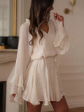Liber Spring Women's Solid Color Solid Color Mini&Short Dresses