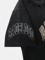 BADBLOOD Work Shop Printed Distressed T-shirts