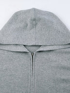 3 Piece Hoodie Tube Top Shorts Set