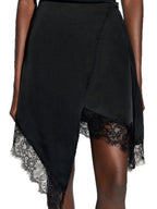 Lace Stitching A-shaped Arrangement Irregular Skirts