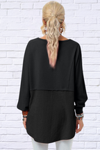 Florence Full Size Long Sleeve High-Low T-Shirt
