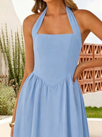 Camisoles Halter Backless Temperament Maxi Dresses