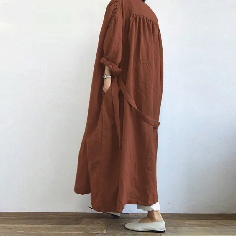 | Long Casual Trench Coat for Women
