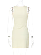 Slim Fit Hip Body Camisoles Mini&Short Dresses