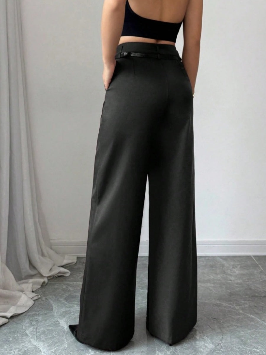 Straight-fit Suit Commuting Pocket Pants