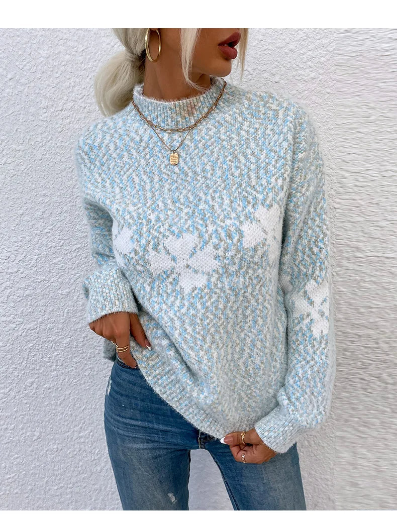 | Modern women's turtleneck sweater