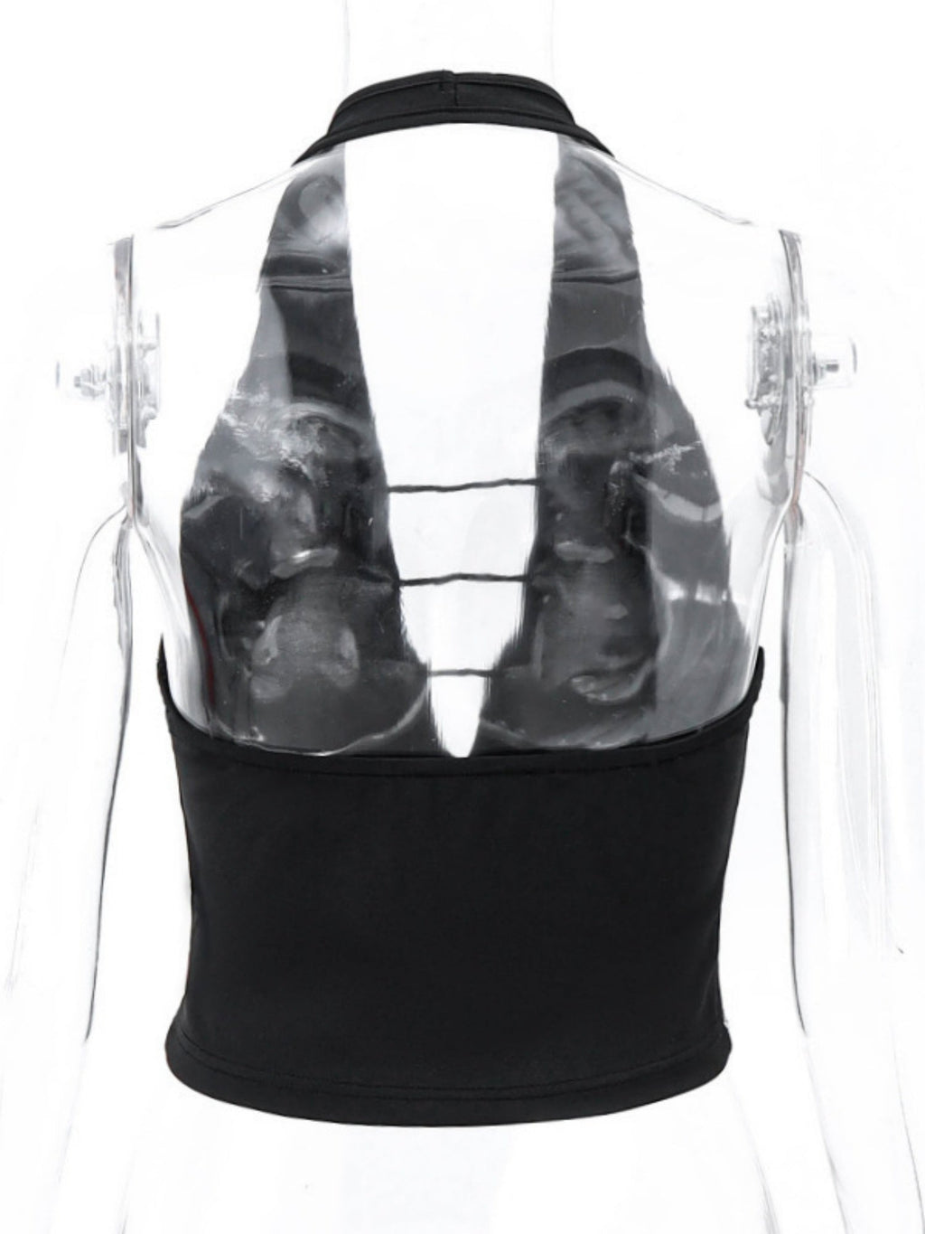 Hollow Out Neckband Straps Backless Tank Tops