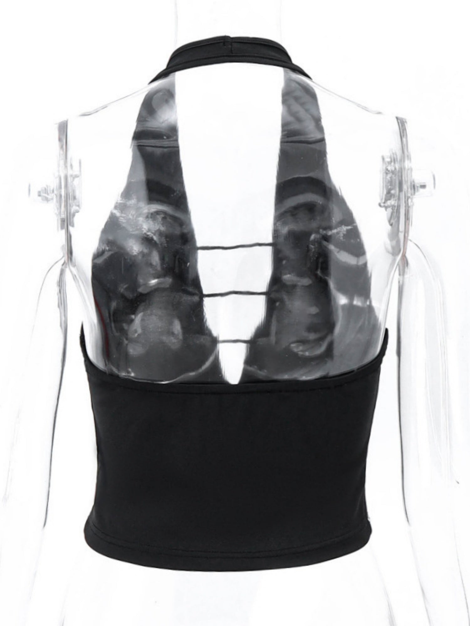 Hollow Out Neckband Straps Backless Tank Tops