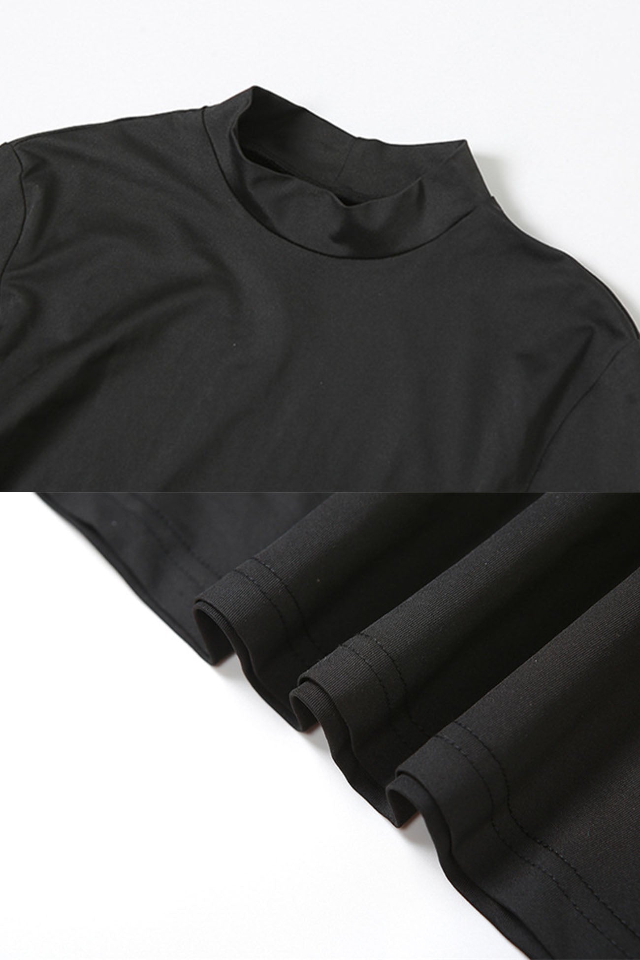 Mock Neck Long Sleeve Cut Out Back Bodycon Maxi Dress