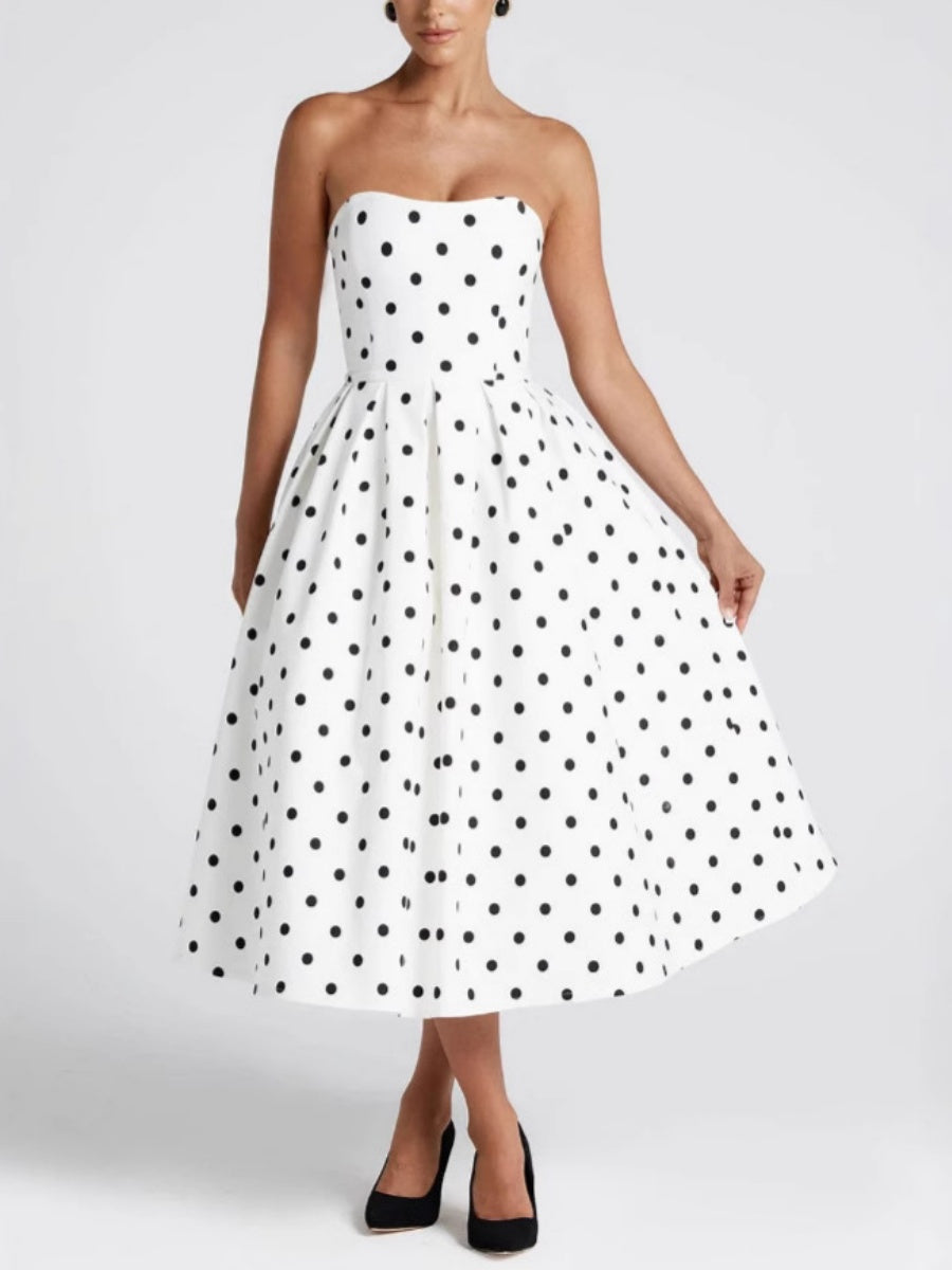 Polka Dots Maxi Dresses