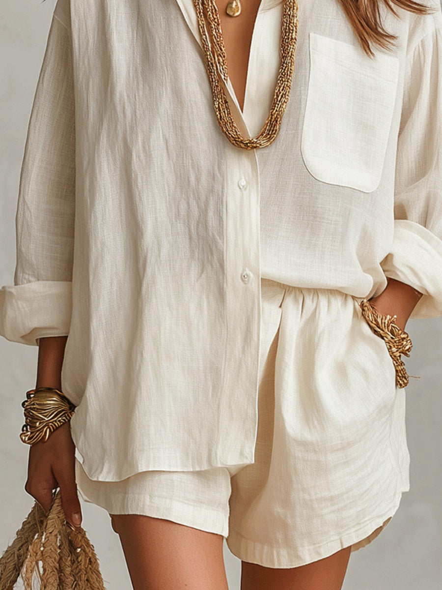 Lazy Style Shirts Shorts Set 2-piece Sets