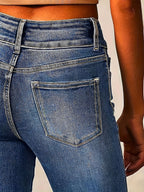 Stretch Denim Flare Jeans