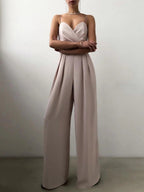 Camisoles Waist Straight-fit Jumpsuits
